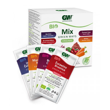 Mix Green Ways - Čučoriedka, Brusnica, Cvikla a Mrkva 40ks 200g