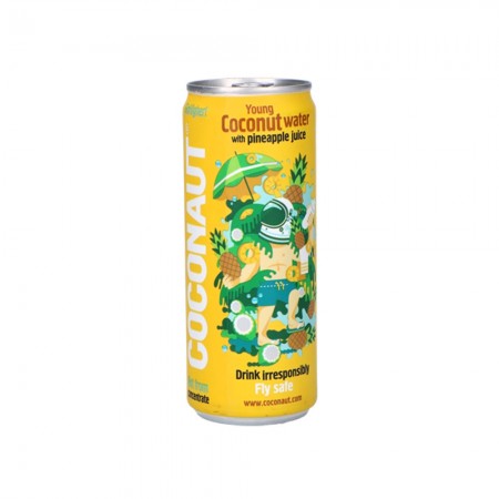 Coconaut GoHigher! 100 % kokosová voda s ananásom 320 ml