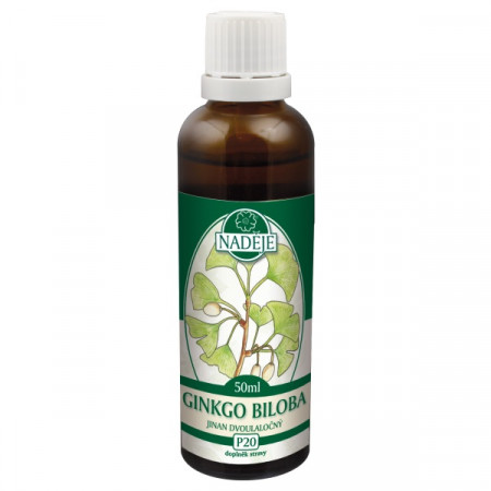 Ginkgo dvojlaločné 50ml, P20 - tinktúra z púčikov rastlín