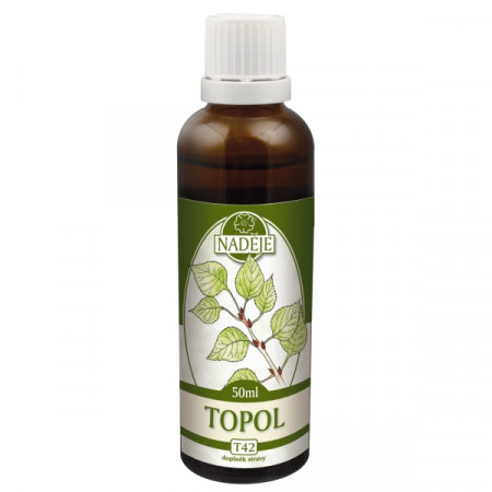 Topoľ 50ml, T42 - tinktúra z bylín