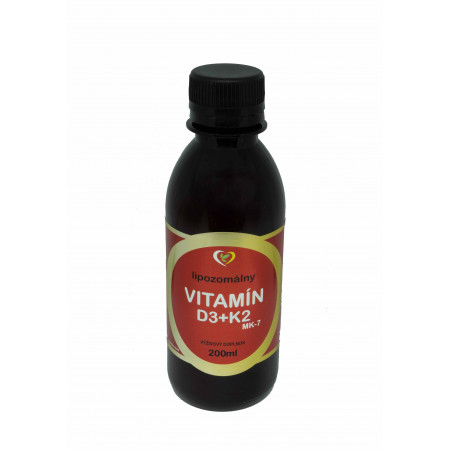 Lipozomálny vitamín D3+K2 200ml