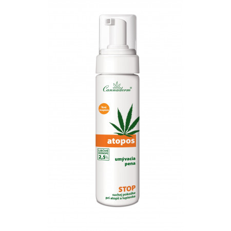 Cannaderm Atopos – umývacia pena na atopiu a psoriázu 180 ml