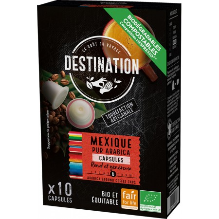 Bio kávové kapsule Mexico Destination 10 ks/55g