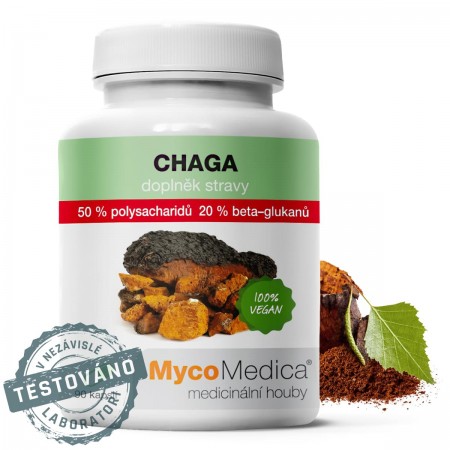 Chaga 50% polysacharid | MycoMedica 90kpsl