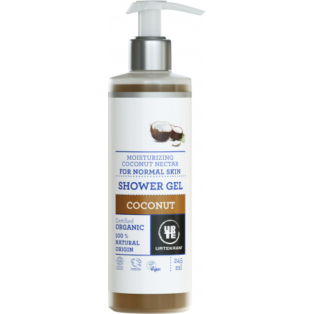 URTEKRAM Sprchovací gél kokosový 245ml BIO