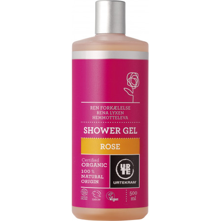 URTEKRAM Sprchovací gél ružový 500ml BIO