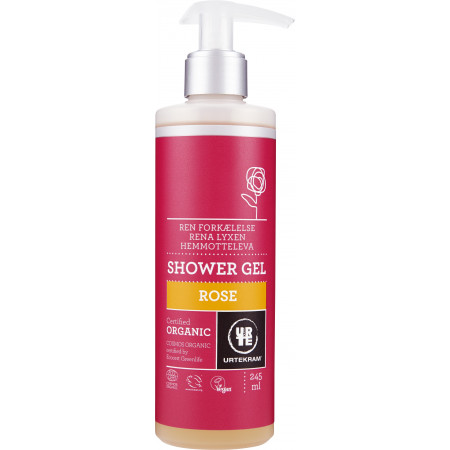 URTEKRAM Sprchovací gél ružový 250ml BIO