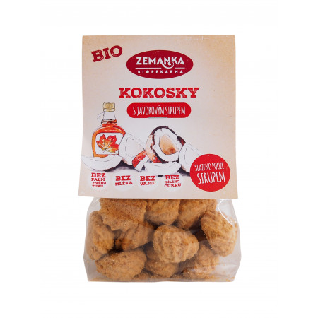 Bio kokosky s javorovým sirupom BIO 100g