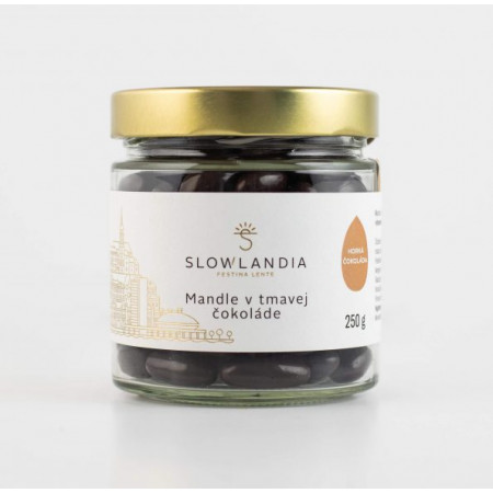 Mandle v tmavej čokoláde 250g