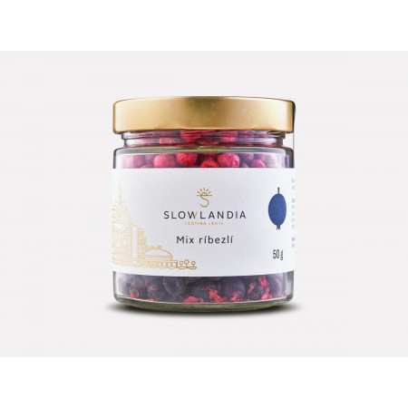 Ríbezle MIX chrumkavé v sklenenom pohári 50g