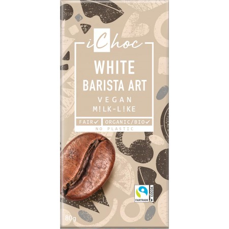 Bio vegan čokoláda Biely barista iChoc 80 g