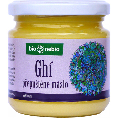 Bio topené maslo ghí ČESKÉ BIO 210 ml