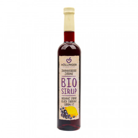 Sirup čierna ríbezľa s citrónom 500 ml BIO HOLLINGER