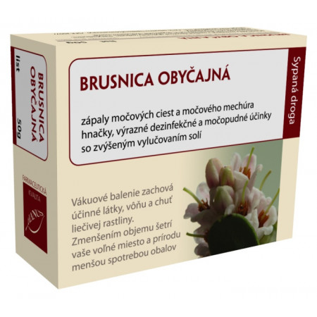 Brusnica obyčajná list, 50g