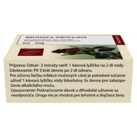 Brusnica obyčajná list, 50g