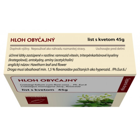 Hloh obyčajný list + kvet, 45 g