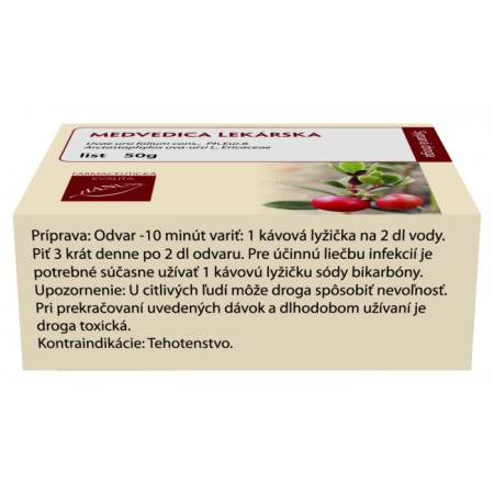 Medvedica lekárska list, 50 g
