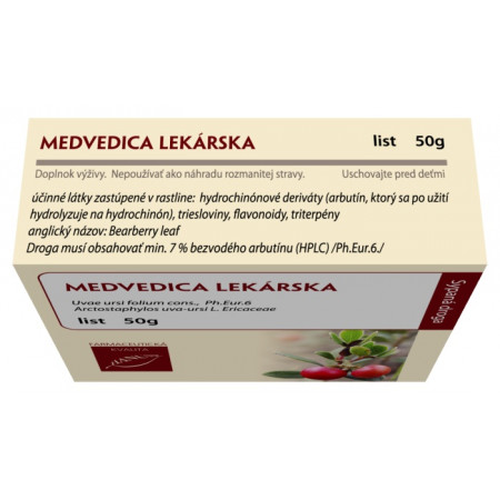Medvedica lekárska list, 50 g