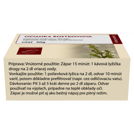 Očianka Rostkovova vňať, 40 g