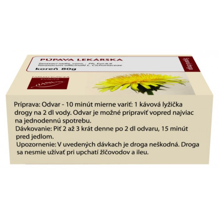 Púpava lekárska koreň, 80 g