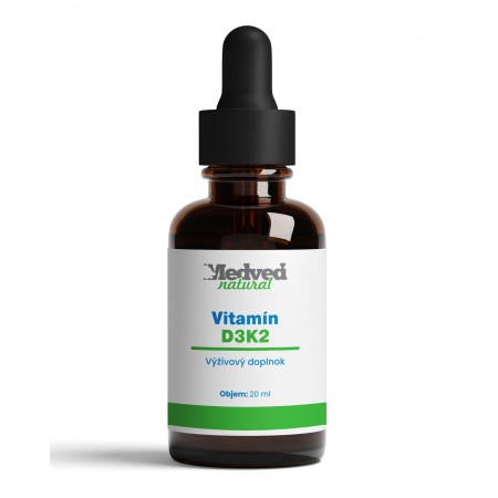 Vitamín D3K2 olej kvapky 20ml Medved natural