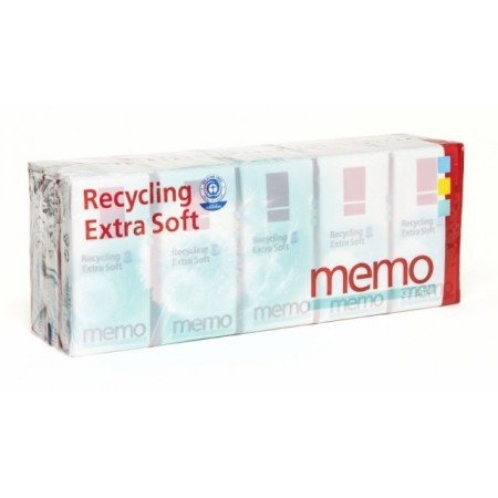 Papierové vreckovky 4-vrstvové recyklované Extra jemné 15x10ks