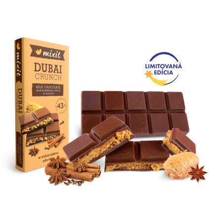 Vianočná plnená čokoláda – Perníkové korenie & kataifi 70g