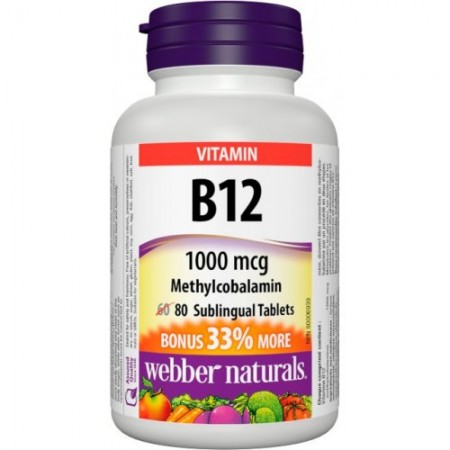Vitamín B12 1000 mcg Metylkobalamin 80ks