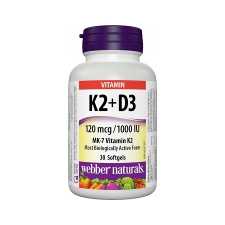 Vitamín K2 120 mcg + D3 1000 IU 30ks
