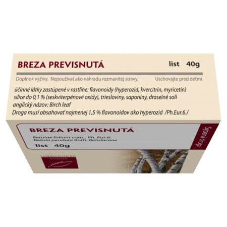 Breza previsnutá list, 40g