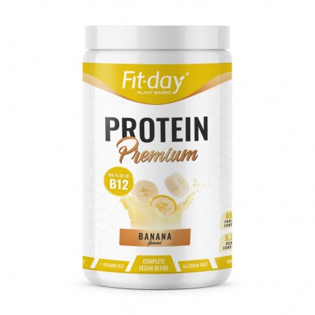 Fit-day Proteín Premium Banán + B12 900g