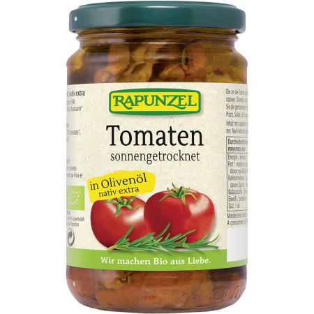 Bio sušené paradajky v EP olivovom oleji RAPUNZEL 275 g