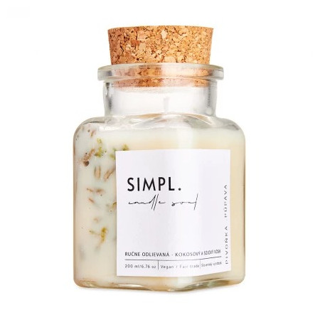 SIMPL. candle soul - eko sviečka pivonka a púpava 175ml