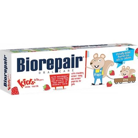 BioRepair Kids Strawberry 0-6 rokov zubná pasta 50ml