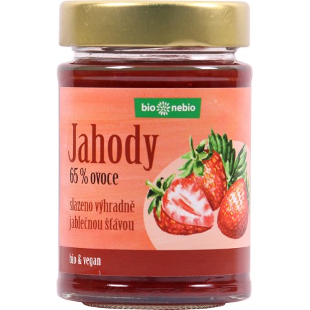 Bio Jahody - zaváranina s jablkovou šťavou bio * nebio 200 g